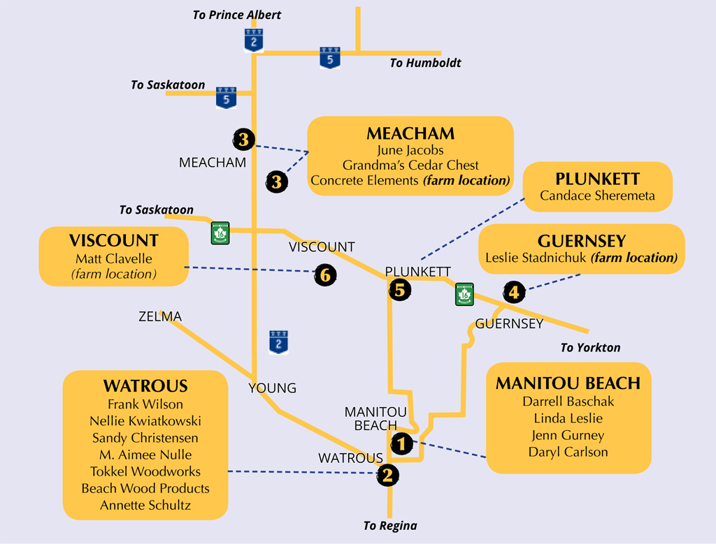 artist trail in 7 central saskatchewan communities